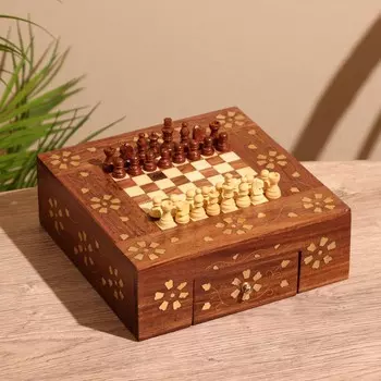 Шахматы дорожные, 20.520.57 см, дерево шишам