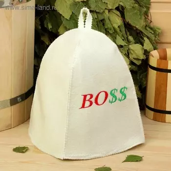 Шапка для бани "БОSS"