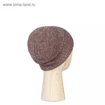 Шапка, one size, цвет коричневый
