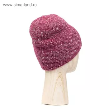 Шапка женская, размер one size, фиолетовый