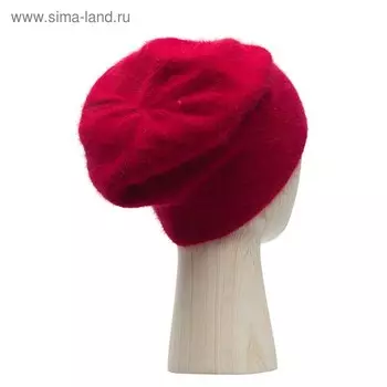 Шапка женская, размер one size, красный