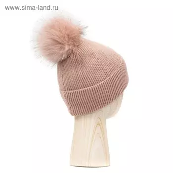 Шапка женская, размер one size, тёмно-розовый