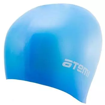 Шапочка для плавания Atemi RC301, силикон, цвет голубой