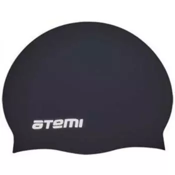 Шапочка для плавания Atemi SC101, силикон, цвет чёрный