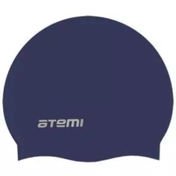 Шапочка для плавания Atemi SC110, силикон, цвет тёмно-синий