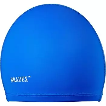 Шапочка для плавания Bradex, полиамид, синий