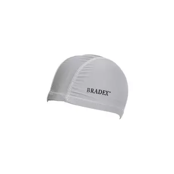 Шапочка для плавания Bradex SF 0359, полиамид, серый