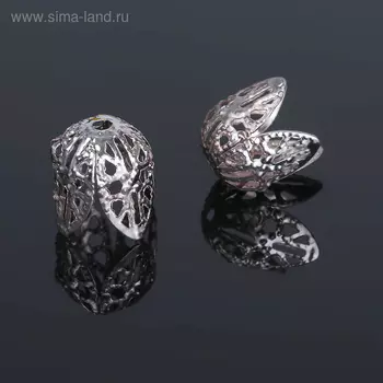 Шапочки для бусин (набор 20 шт.), СМ-051, 1112 мм, цвет серебро