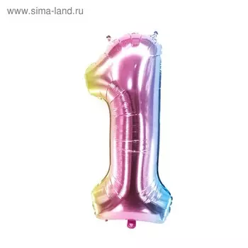 Шар фольгированный 40" «Цифра 1»