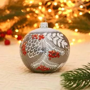 Ёлочный шар «Осень» новогодний, d=9.5 см, МИКС