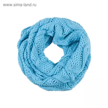 Шарф женский 30×130 см, голубой