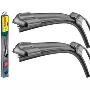 Щётка стеклоочистителя Bosch AeroTwin AR550S, 550 / 530 мм, бескаркасная, крючок, 2 шт 3397118906