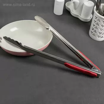 Щипцы кухонные «Универсал», h=33 см, нержавеющая сталь