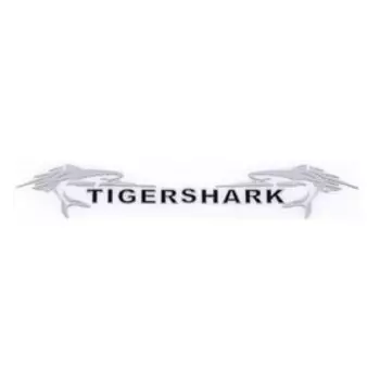 Шильдик металлопластик Skyway "TIGERSHARK", наклейка, черный, 150*20 мм