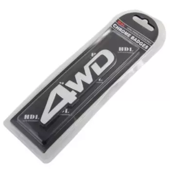 Шильдик металлопластик SW 4WD 130*35 мм