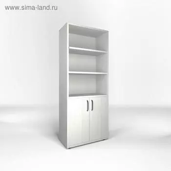 Шкаф для документов комбинированный 800*400*2000 Выбеленное дерево