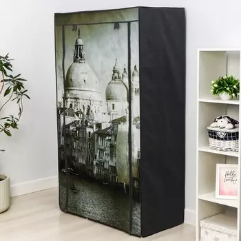 Шкаф для одежды «Венеция», 100×50×170 см, цвет серый