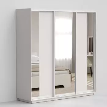 Шкаф-купе «Эко-Вера», 2400х600х2200 мм, цвет белый