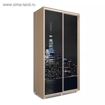 Шкаф-купе Яркий-22 1600х600х2300 Дуб Сонома/Мегаполис 4