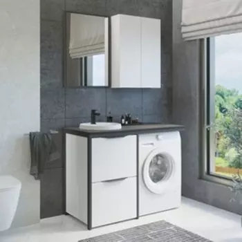 Шкаф подвесной COMFORTY «Лозанна-60» белый глянец