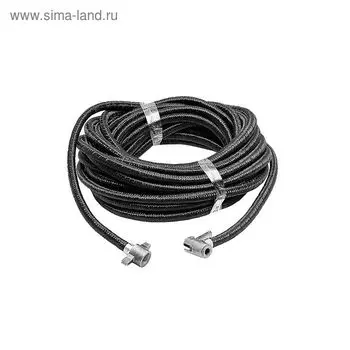 Шланг для подкачки колес "ГЛАВДОР" 12 м, макс. давление 15-20 кгс/кв. см, ПВХ
