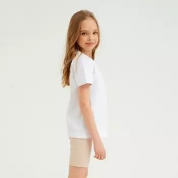 Велосипедки детские MINAKU: Casual Collection KIDS, жемчужные, рост 146 см