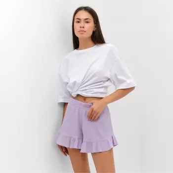 Шорты женские KAFTAN Basic line, размер 44, сиреневые