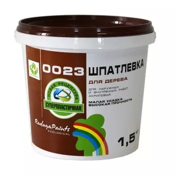 Шпатлевка для дерева акриловая "Радуга 0023", сосна 1,5 кг