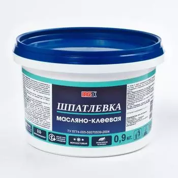 Шпатлевка масляно - клеевая BROZEX, 0.9 кг