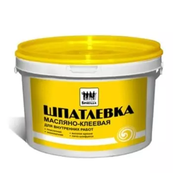 Шпатлевка масляно-клеевая, для внутренних работ «Бригада» 3кг