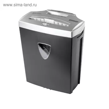 Шредер BRAUBERG S12 (Р-4), фрагменты 4х35 мм, 12 листов, скрепки, скобы, пл.карты, CD, 25 л 486393