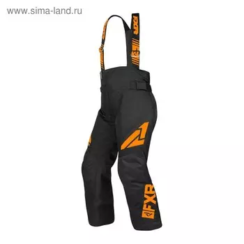 Штаны FXR Clutch с утеплителем, размер L-XL, чёрные, оранжевые