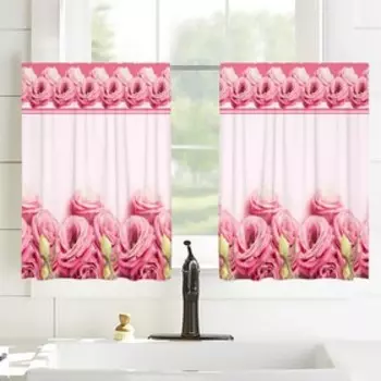 Шторы-кафе, размер 100x60 см, 2 шт