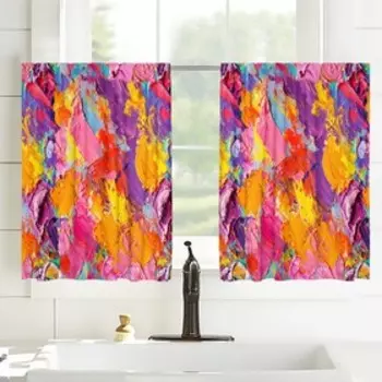 Шторы-кафе, размер 100x60 см, 2 шт