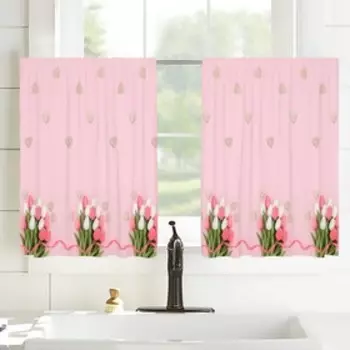 Шторы-кафе, размер 100x60 см, 2 шт