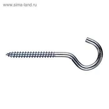 Шуруп-полукольцо Steelrex, белый цинк, 8x60 мм, 150 шт