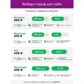 Сим-карта МегаФон Волгоградская область (Баланс 100 руб.)