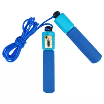 Скакалка спортивная ONLYTOP, 2.55 м, регулируемая, со счётчиком, цвет МИКС
