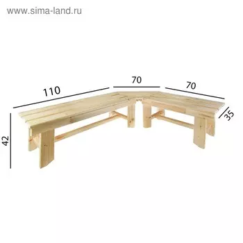 Скамья угловая