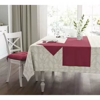 Скатерть Butterflies white, размер 110х140 см, цвет бежевый