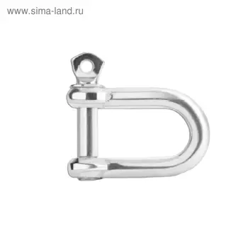 Скоба такелажная, прямой тип, 8 мм, цинк, в упаковке 70 шт.
