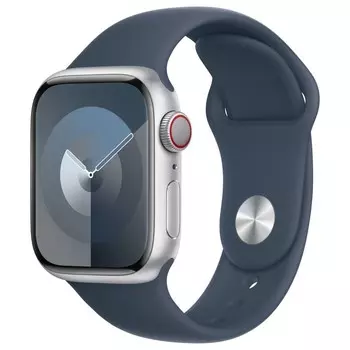 Смарт-часы Apple Watch SE 2023 A2722 40мм OLED корп.серебристый Sport Band рем.синий разм.б 107568
