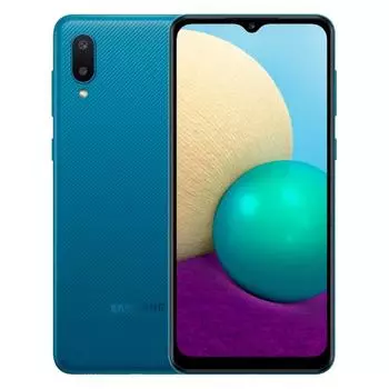 Смартфон Samsung Galaxy A02 SM-A022G, 6.5", TFT, 2Гб, 32Гб, 13Мп, 5000мАч, синий