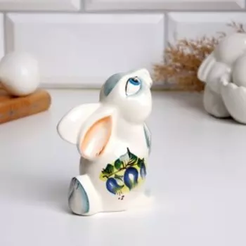 Солонка "Кролик Колокольчик", фарфор, 10 см