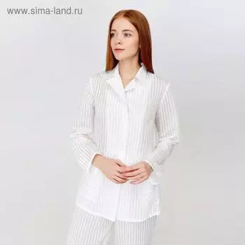 Сорочка ночная женская MINAKU: Light touch, белая, размер 44
