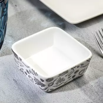 Соусник керамический Дорого внимание «Kitchen», 8,5 х 8,5 х 3,5 см