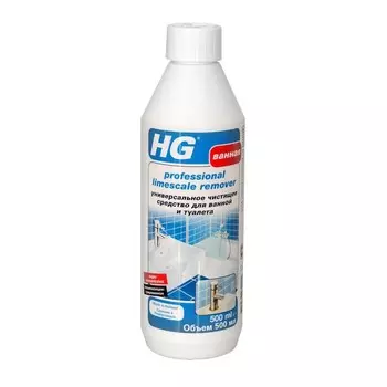 Средство чистящее для ванной и туалетам HG, универсальное, 0.5 л
