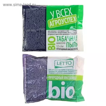 Средство от насекомых вредителей Табачная пыль LETTO 500 г