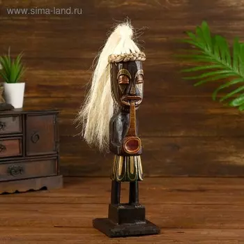 Статуэтка "Абориген Лютфи" дерево 10х10х35 см