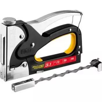Степлер для скоб STAYER Professional "BlackPro 53" 31507, 3-в-1: тип 53/300/500